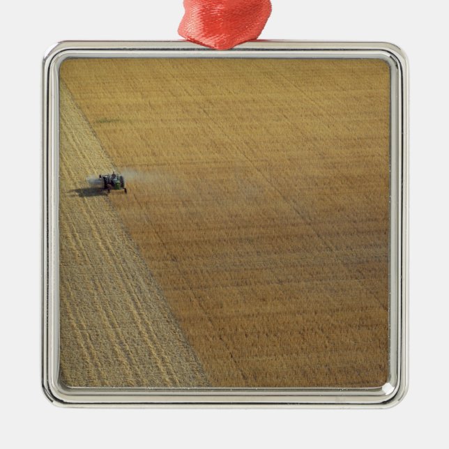 Ornamento De Metal Uma colheita do trator (Frente)