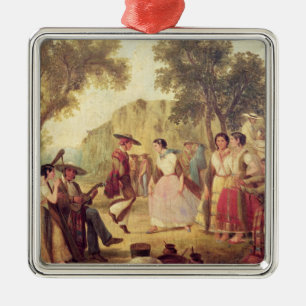 Ornamento De Metal Uma dança popular