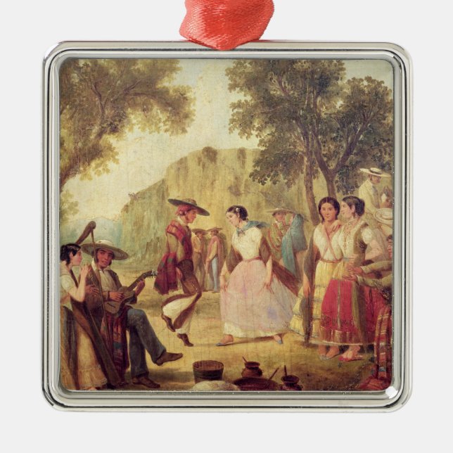 Ornamento De Metal Uma dança popular (Frente)