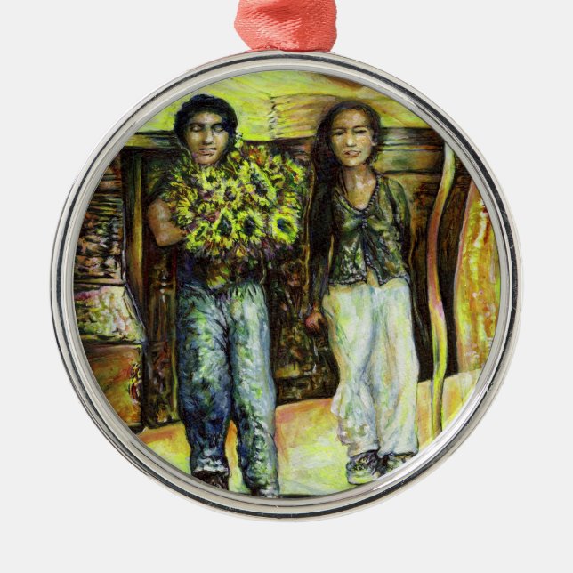 Ornamento De Metal Uma Fase de ChapeI Sistina de um ChaIIenge (Frente)