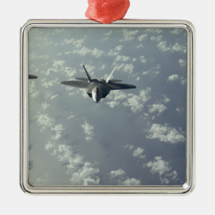 Ornamento De Metal Uma formação do três-navio dos raptores F-22