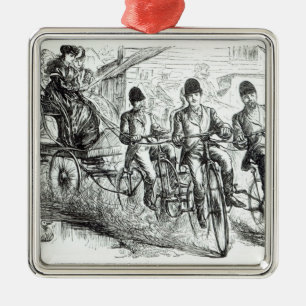 Ornamento De Metal Uma maneira nova de viajar a Brigghton, 1864