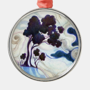 Ornamento De Metal Uma Noite Brilhosa