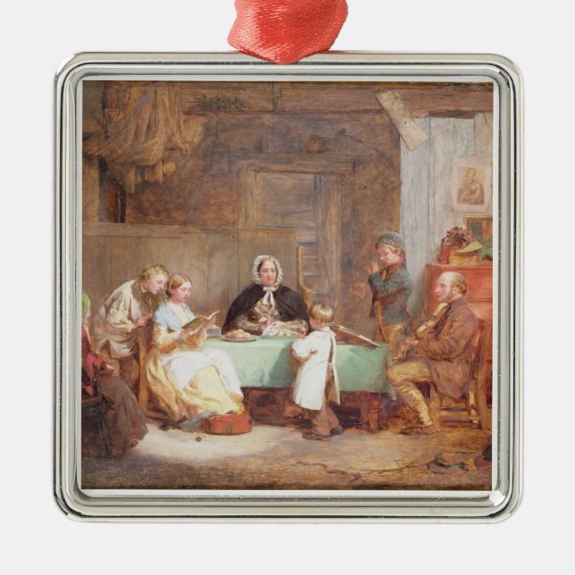 Ornamento De Metal Uma noite musical (óleo em canvas) 2 (Frente)