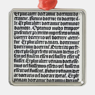 Ornamento De Metal Uma página 'do Grammaire Latine