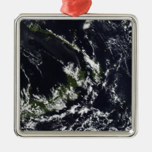 Ornamento De Metal Uma pena vulcânica do caldera de Rabaul