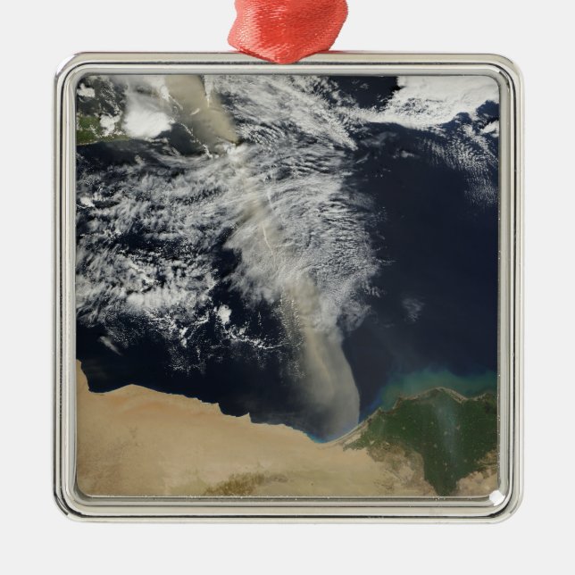 Ornamento De Metal Uma pluma de pó (Frente)