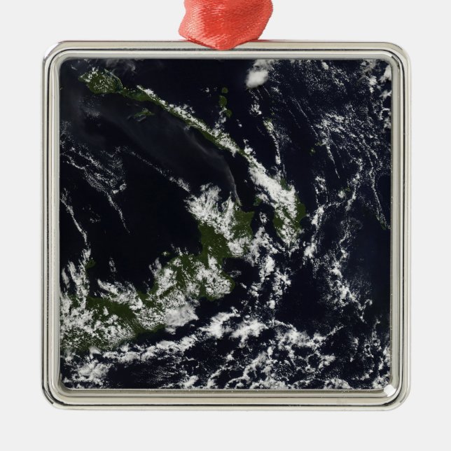 Ornamento De Metal Uma pluma vulcânica da caldeira de Rabaul (Frente)