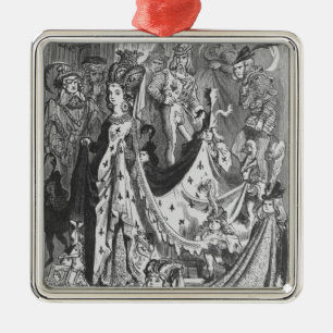 Ornamento De Metal Uma rainha
