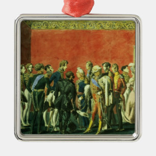 Ornamento De Metal Uma recepção na embaixada de Teheran, 1830s