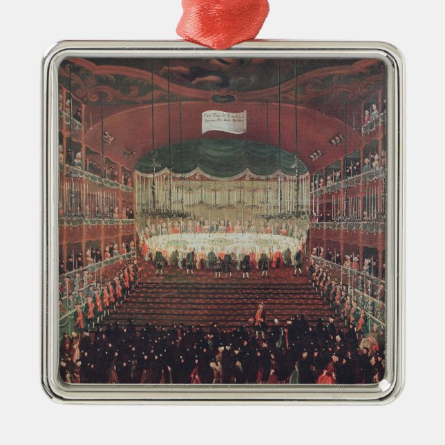 Ornamento De Metal Uma refeição no teatro de San Benedetto (Frente)