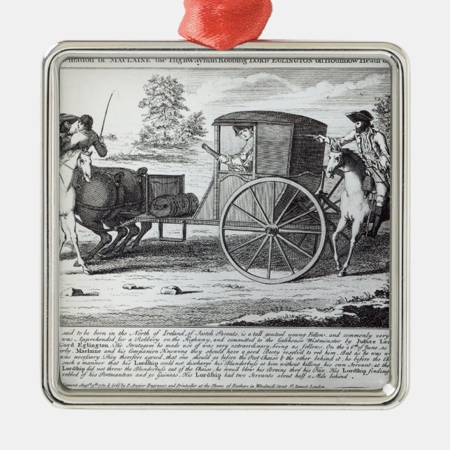 Ornamento De Metal Uma representação exata de Maclaine (Frente)