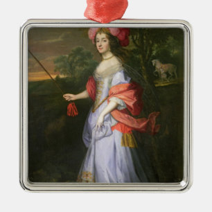 Ornamento De Metal Uma senhora no traje de mascarada, c.1679