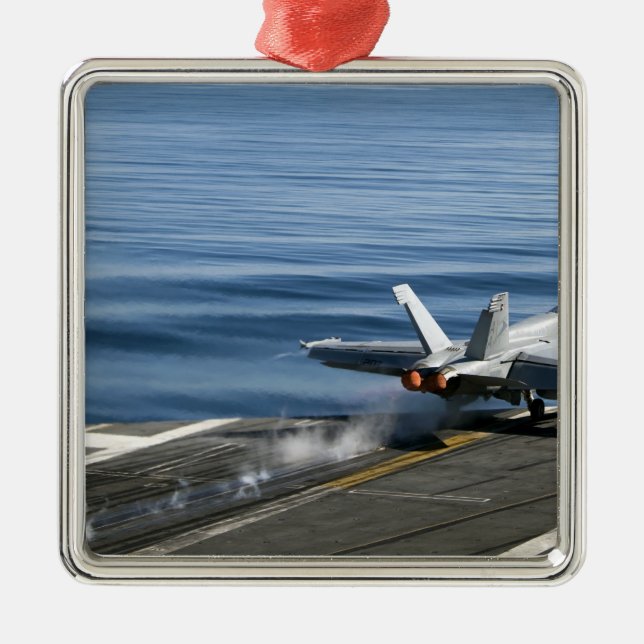 Ornamento De Metal Uma Super Hornet F/A-18E (Frente)