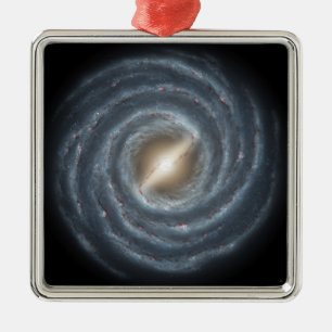 Ornamento De Metal Uma vista de nossa própria galáxia da Via Lácte