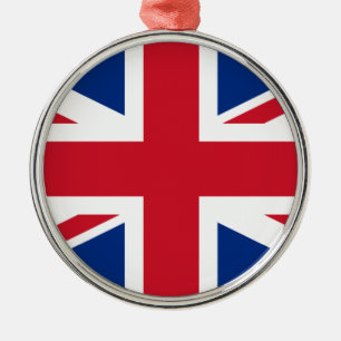 Ornamento De Metal Union Jack Reino Unido