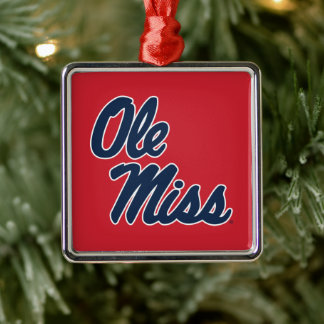 Ornamento De Metal Universidade do Mississippi | Script Ole Miss