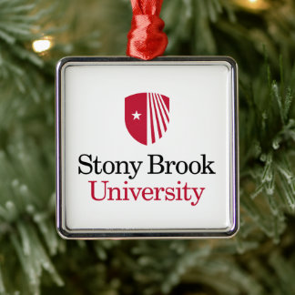Ornamento De Metal Universidade Stony Brook | Marca nominativa