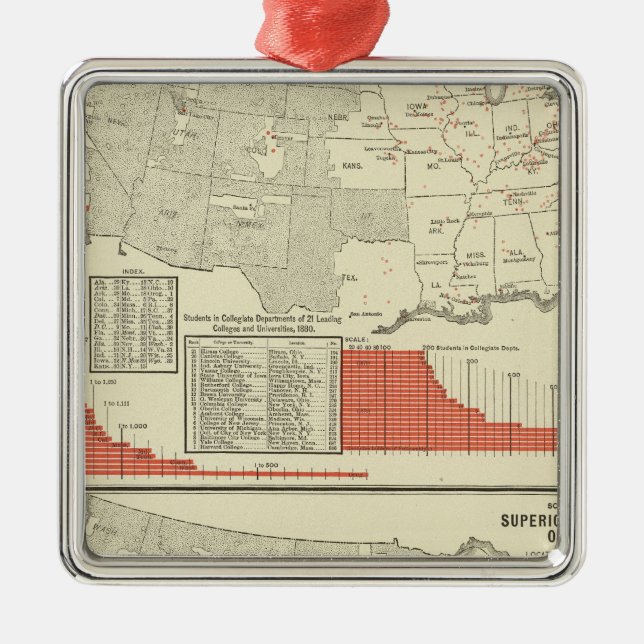 Ornamento De Metal Universidades, faculdades (Frente)
