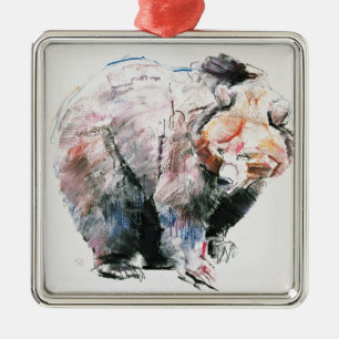 Ornamento De Metal Urso