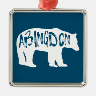 Ornamento De Metal Urso Abingdon Virgínia