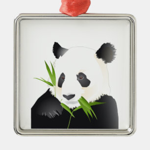 Ornamento De Metal Urso de panda