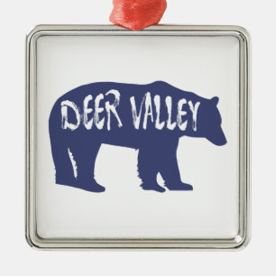 Ornamento De Metal Urso de Utah de Deer Valley