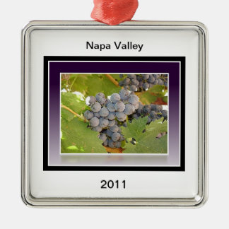 Ornamento De Metal Uvas de Napa