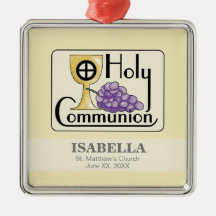 Uvas e Cálice da Primeira Comunhão, Personalizável