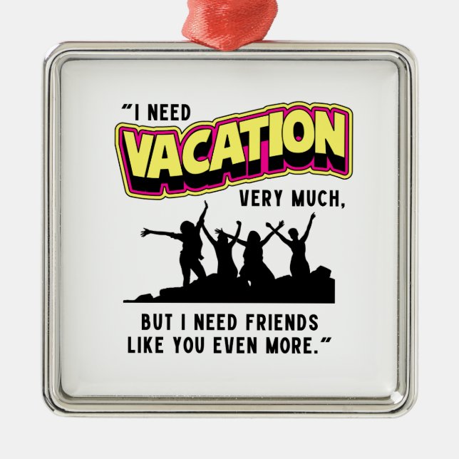 ORNAMENTO DE METAL VACAÇÃO (Frente)