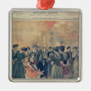 Ornamento De Metal Vacinação em uma recepção da noite