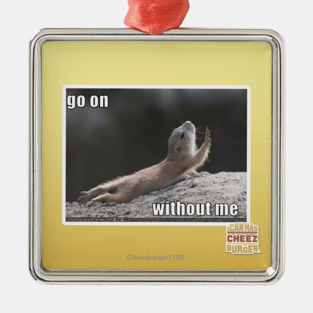 Ornamento De Metal Vai no withouth eu (Frente)