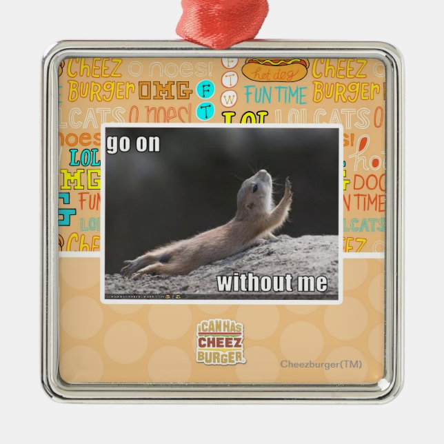 Ornamento De Metal Vai no withouth eu (Frente)