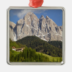 Ornamento De Metal Val di Funes, Vale de Funes, Dolomitas, Itália