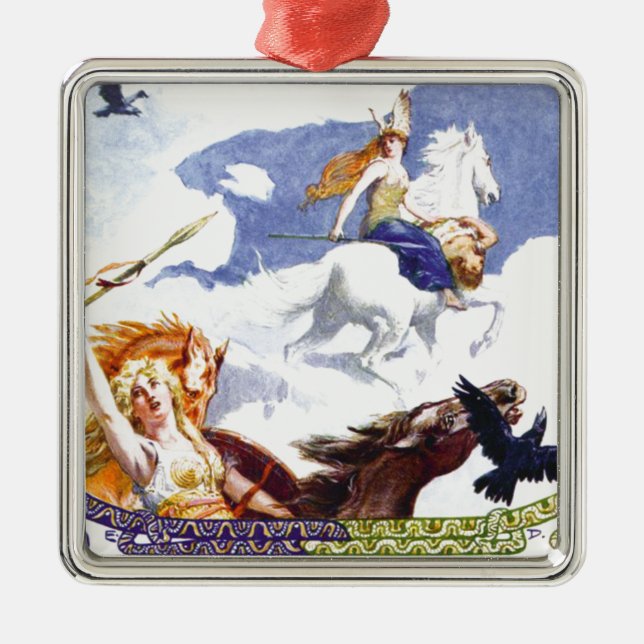 Ornamento De Metal Valkyries (Frente)