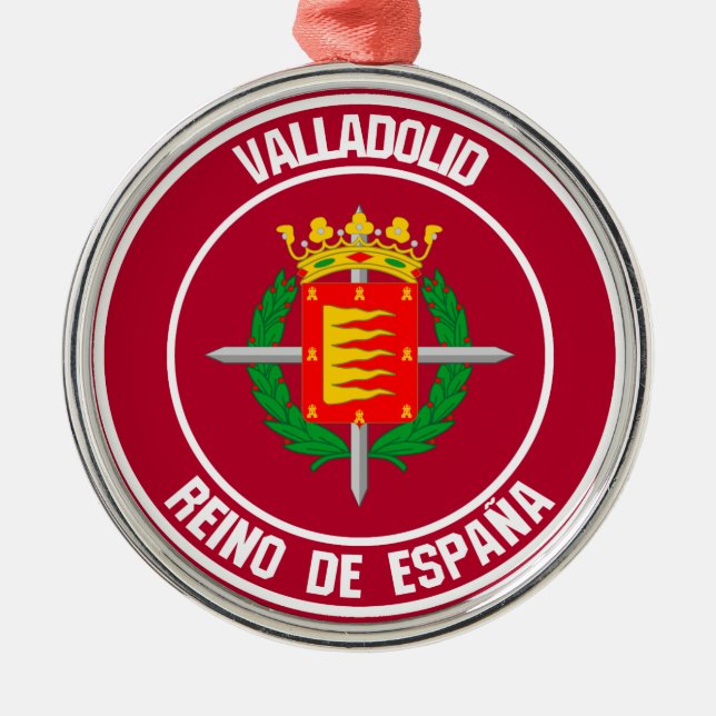 Ornamento De Metal Valladolid Round Emblem (Frente)