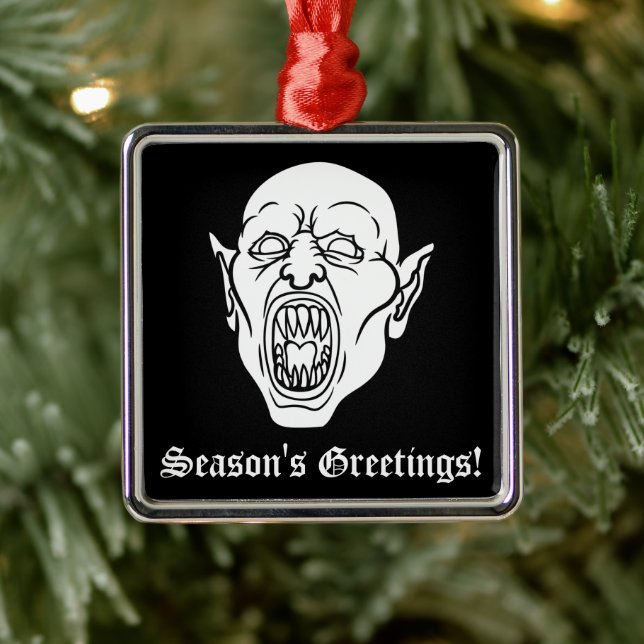 Ornamento De Metal Vampiro Gótico Horror Drácula (Árvore)