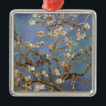 Ornamento De Metal Van Gogh Almond Blossom<br><div class="desc">Vincent Van Gogh Nature Painting Series - Almond Blossom em tons azuis</div>