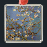 Ornamento De Metal Van Gogh Almond Blossom<br><div class="desc">Vincent Van Gogh Nature Painting Series - Almond Blossom em tons azuis</div>