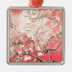 Ornamento De Metal Van Gogh Almond Blossoms Peach