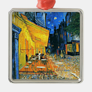 Ornamento De Metal Van Gogh - Cafe Terrace
