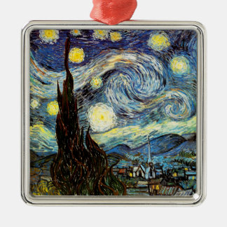 Ornamento De Metal Van Gogh Starry Night Fine Art