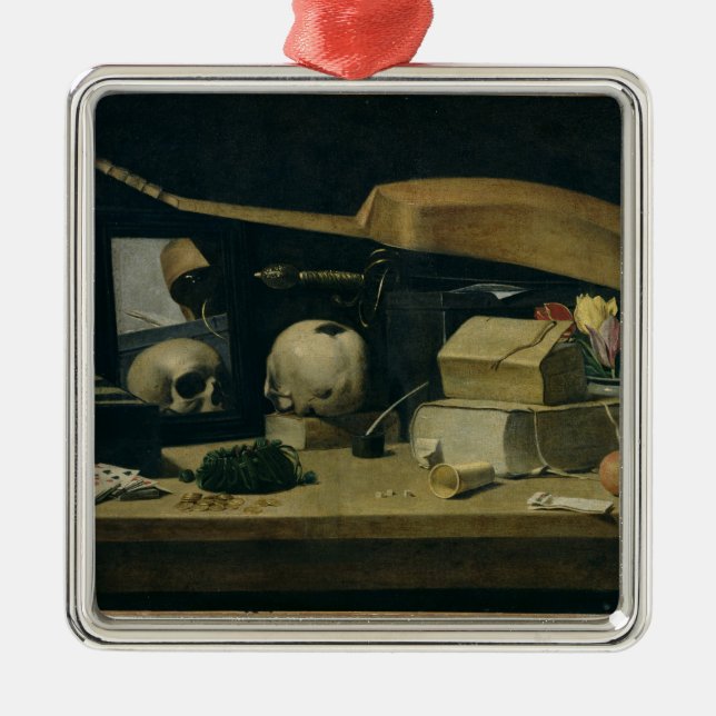 Ornamento De Metal Vanitas (Frente)