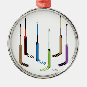 Ornamento De Metal Varas de hóquei do Goalie