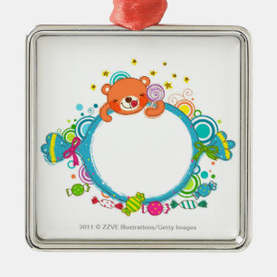 Ornamento De Metal Variedade de doces