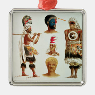 Ornamento De Metal Vários trajes da dança vestidos em Nakello, Fiji