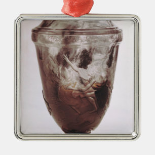 Ornamento De Metal Vaso que descreve Orpheus e Eurídice