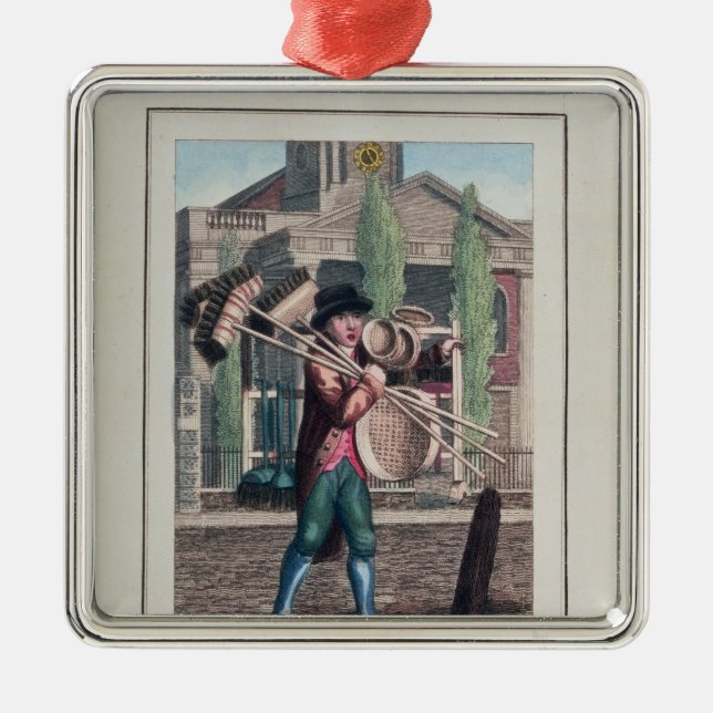 Ornamento De Metal Vassouras do cabelo, igreja de Shoreditch (Frente)