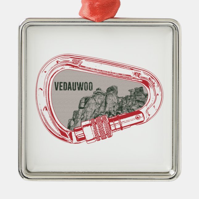 Ornamento De Metal Vedauwoo Subindo Carabiner (Frente)