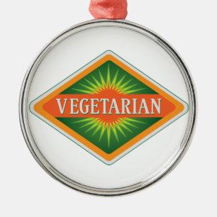 Ornamento De Metal Vegetariano